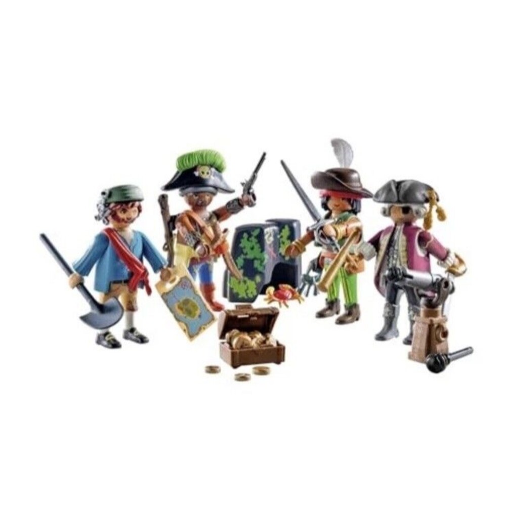 My Figures Pirate Playset with 4 Pirates 83 Accessories Creative Toy(Box Damage) - Picture 3 of 8
